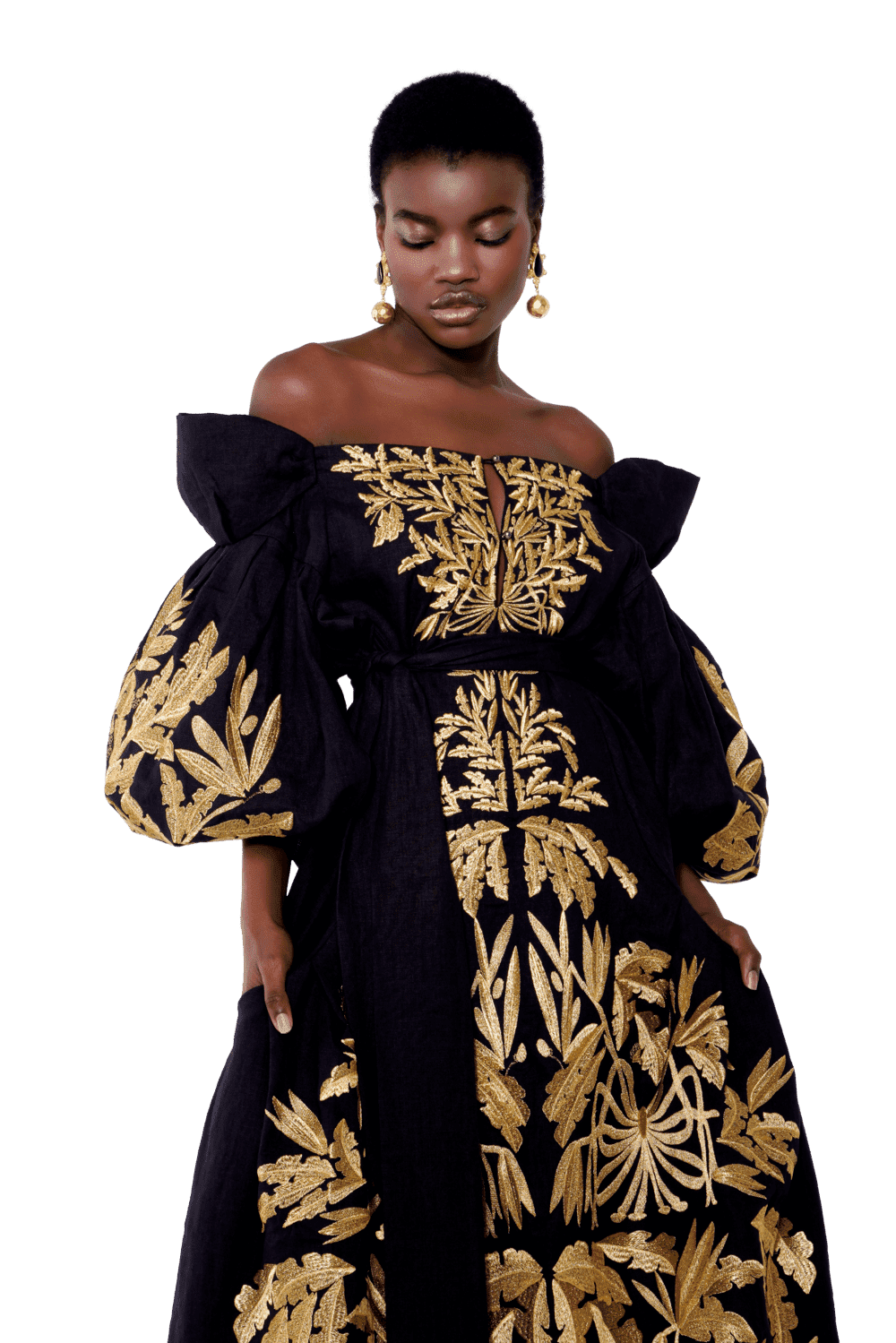 Dark 2024 gold dress